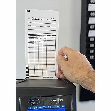 Amazon.com : LATHEM E7100 Time Card for Lathem Model 7000E