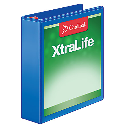 Cardinal® XtraLife™ Locking Slant-D® Ring 3-Ring Binder, 2" D-Rings, Black