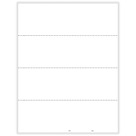 ComplyRight™ W-2 Tax Forms, Blank Face With Backer Instructions, 4-Up (Horizontal Format), Laser, 8-1/2" x 11", Pack Of 50 Forms