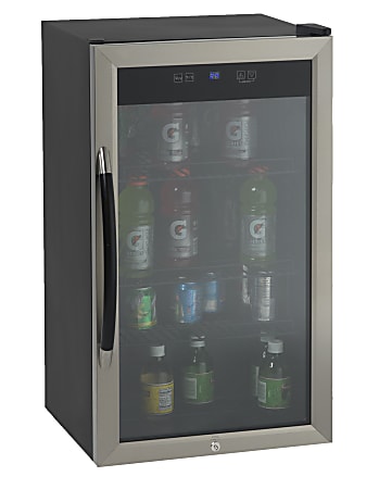 Avanti 3.1 cu. ft. Compact Mini Fridge with Freezer in Stainless Steel  RA31B3S - The Home Depot