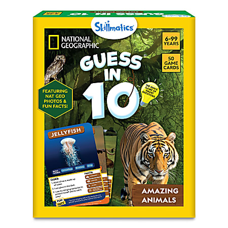 Skillmatics Guess in 10 Game, Nat Geo, 1st Grade