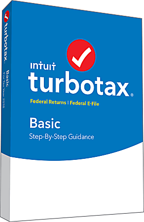 Intuit® TurboTax® Basic Federal + E-File 2018 Tax Software, Disc
