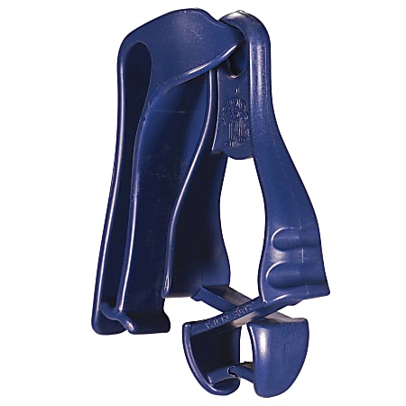 Ergodyne Squids 3405MD Metal Detectable Grabbers With Belt Clip Mounts, 5-1/2", Deep Blue, Pack Of 6 Grabbers