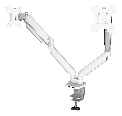 Fellowes® Platinum Series Dual Flat-Panel Monitor Arms, White