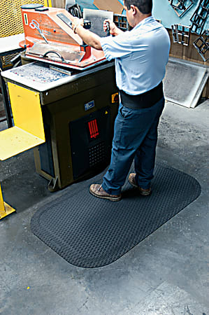 M+A Matting Hog Heaven Floor Mat, 5/8" Thick, 3' x 12', Black