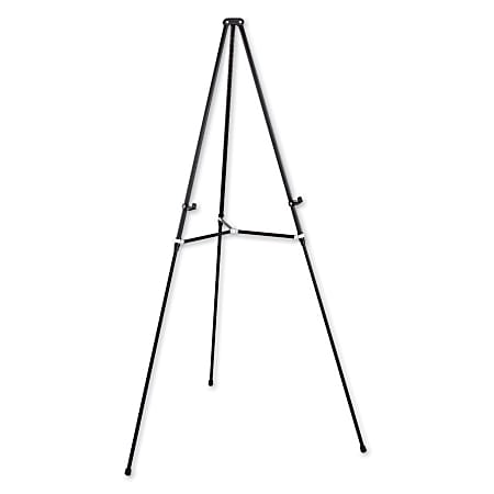 Quartet® Lightweight Telescoping Easel, Black Aluminum