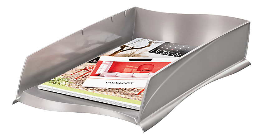 CEP Ellypse Letter Tray, 10-13/16" x 15", Metallic Taupe