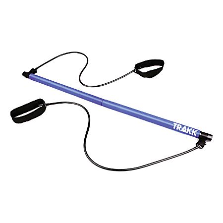 TRAKK Pilates Bar, 2"H x 6"W x 17"D, Blue