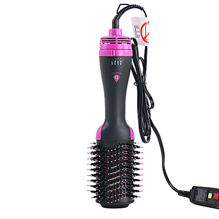 Pursonic TCA1900 One Step Hair Dryer And Volumizer Brush, Purple/Black
