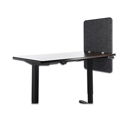 Lumeah Modesty Adjustable-Height Privacy Screen Cubicle Divider, 36"H x 23-1/2"W x 1"D, Ash