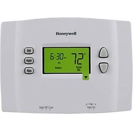 Honeywell Thermostat, 3-3/8"H x 4-3/4"W x 1-1/8"D, White, RTH2510B1000A