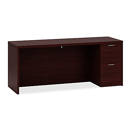 HON® Valido Laminate Right Credenza, File/File, Mahogany