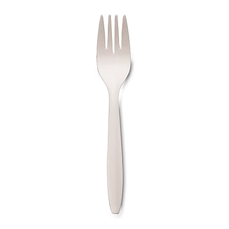 Dixie® Bulk Case Plastic Forks, White, Case Of 1,000