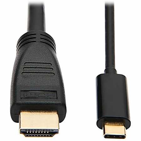 Tripp Lite by Eaton USB-C to HDMI Active Adapter Cable (M/M), 4K 60 Hz, 4:4:4, HDCP 2.2, Mid-Cable Adapter, Black, 6 ft. (1.8 m)
