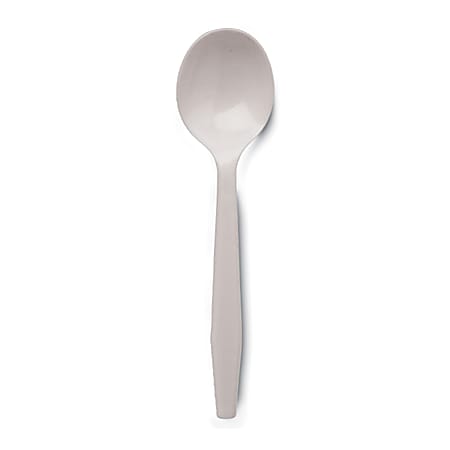 Dixie® Medium Weight Utensils, Spoons, White, Box Of