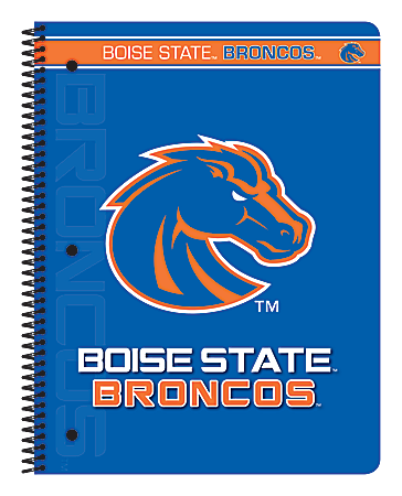 Markings by C.R. Gibson® Notebook, 8" x 10 1/2", 1 Subject, College Ruled, 140 Pages (70 Sheets), Boise State Broncos Classic 1