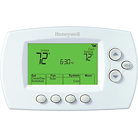 Honeywell Home RTH6580WF 7-Day Programmable White Thermostat with Wi-Fi  Compatibility in the Smart Thermostats department at