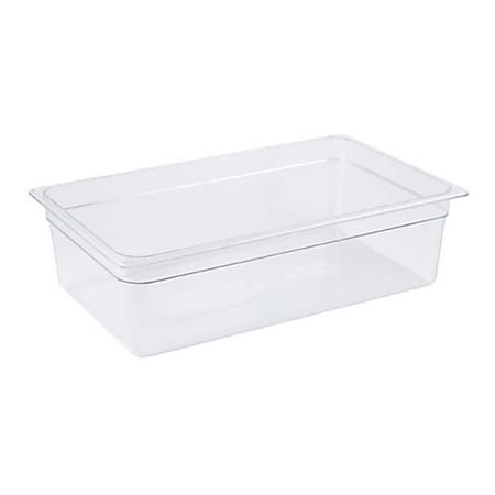 Cambro Full Size Camwear Food Pan, 6" x 21" x 12", Clear