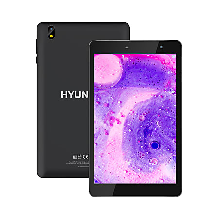 Hyundai HYtab Pro 8LA1 Wi-Fi Tablet, 8" Screen, 4GB Memory, 64GB Storage, Android 11, Black