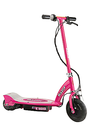 Razor E100 Electric Scooter, 36"H x 16"W x 32 1/2"D, Pink