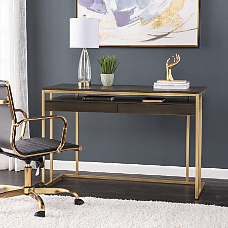 Writing desk gold discount