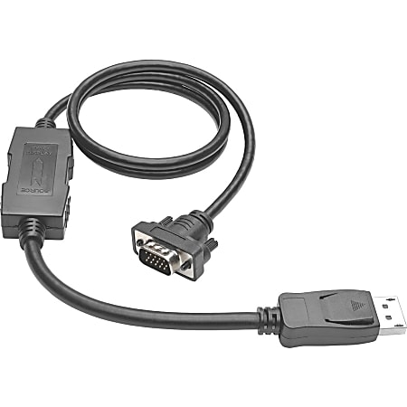 Tripp Lite 10ft DisplayPort to VGA/DP to VGA Adapter Active Converter with Latches DP 1.2 M/M -  - P581010VGAV2