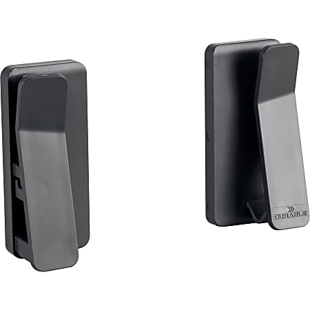DURABLE VISIOCLIP Wall Mount for Tablet, Smartphone - Charcoal Gray - 2.20 lb Load Capacity - 1 Each DURABLE VISIOCLIP Wall Mount for Tablet, Smartphone - Charcoal Gray - 2.20 lb Load Capacity - 1 Each