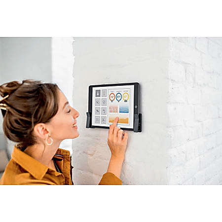 DURABLE VISIOCLIP Wall Mount for Tablet, Smartphone - Charcoal Gray - 2.20 lb Load Capacity - 1 Each DURABLE VISIOCLIP Wall Mount for Tablet, Smartphone - Charcoal Gray - 2.20 lb Load Capacity - 1 Each