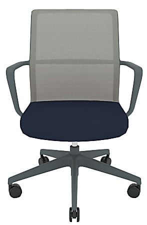 Allermuir Circo Ergonomic Mesh Mid-Back Executive Conference Chair, Gray/Ink