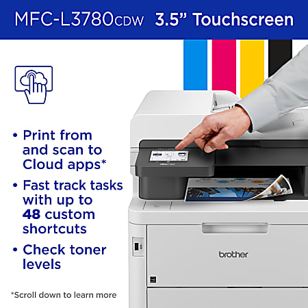 Brother MFC L3780CDW Wireless Digital Laser Color All In One Printer With  Refresh EZ Print Eligibility - Office Depot