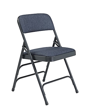 National Public Seating 2300 Series Fabric-Upholstered Triple-Brace Folding Chairs, Imperial Blue, Pack Of 52 Chairs