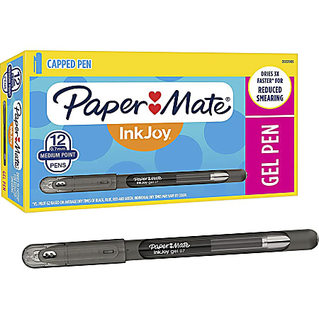 Paper Mate Inkjoy Gel 600ST Stick Pens Medium Point 0.7 mm