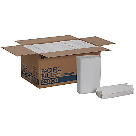 Pacific Blue Select® by GP PRO, 2-Ply, C-Fold Paper Towels, 10.1" X 12.7", White, 120 Sheets per Pack, 12 Packs Per Case