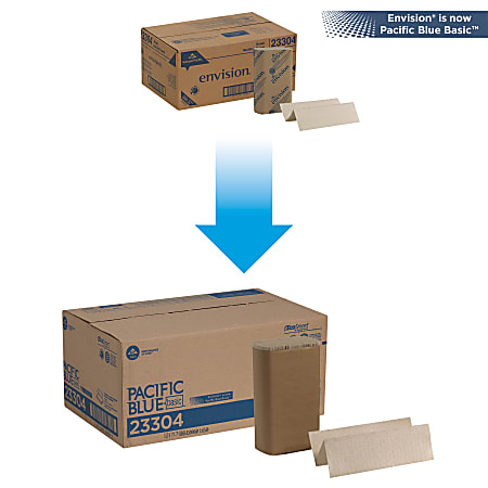 Pacific Blue Basic by GP PRO 1 Ply Multifold Paper Towels 9.2 X 9.4 ...