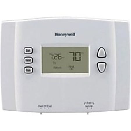 Honeywell Thermostat, 4-3/4"H x 3-3/8"W x 1-1/8"D, White, RTH221B1021A