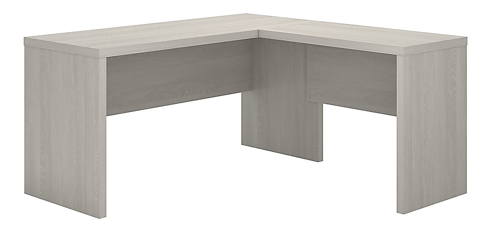 Bush Business Furniture Echo 60"W L-Shaped Corner Desk, Gray Sand, Standard Delivery