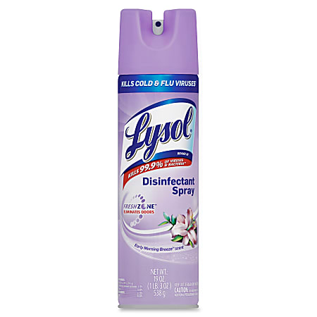 Lysol® Disinfectant Aerosol Spray, Early Morning Breeze Scent, 19 Oz Can