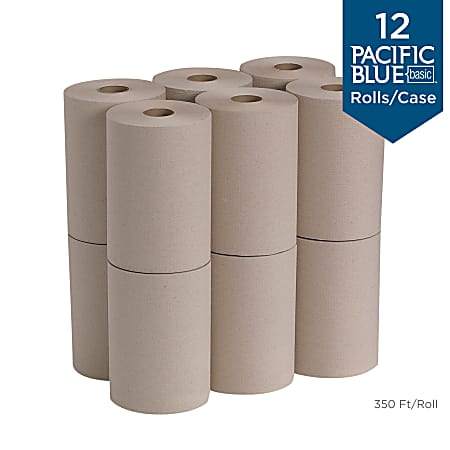 Pacific Blue Basic by GP PRO 1 Ply Paper Towels 350 Per Roll Brown 350 ...