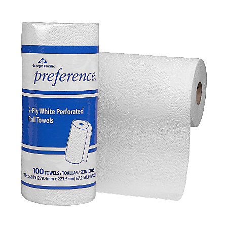 Georgia-Pacific® by GP PRO Preference® 2-Ply Paper Towels, Roll Of 100 Sheets
