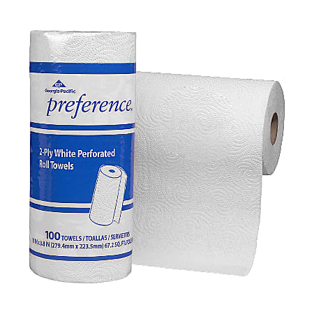 Georgia-Pacific® by GP PRO Preference® 2-Ply Paper Towels, Roll Of 100 Sheets