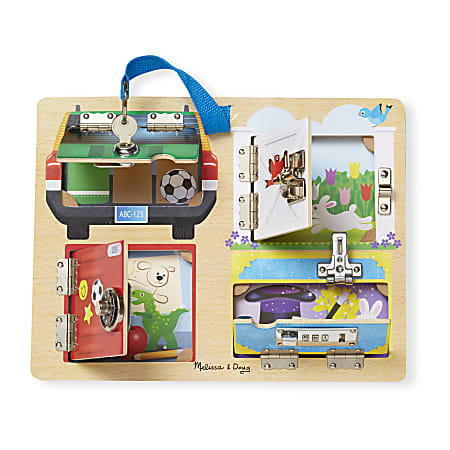 Melissa & Doug Locks And Latches Board, Pre-K - Kindergarten