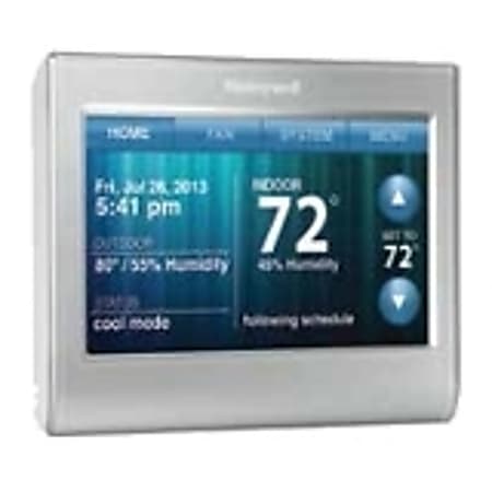 Honeywell® Wi-Fi 7-Day Programmable Touchscreen Smart Thermostat, 3 1/2"H x 4 1/2"W x 7/8"D, Silver