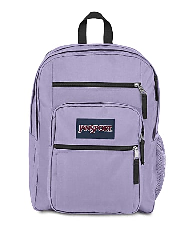 Jansport Big Student Backpack, 70% Recycled, Pastel Lilac