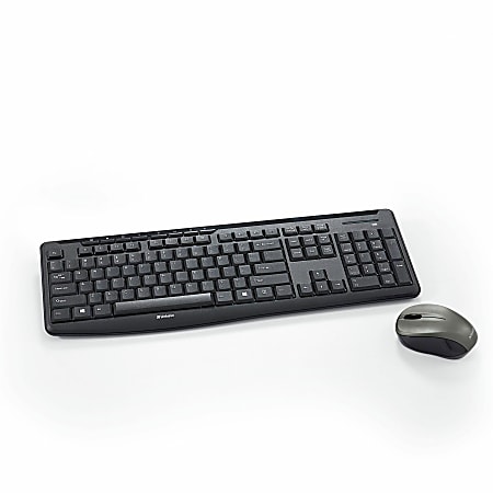 Verbatim® Silent USB Wireless Mouse and Keyboard, Black