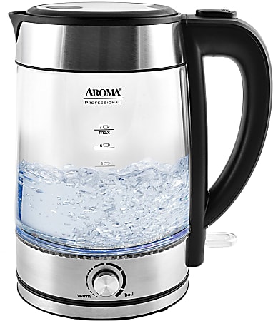 Aroma 1.0-Liter Stainless Steel Electric Kettle 