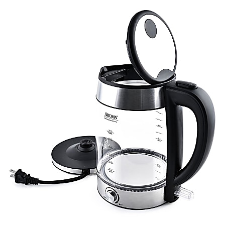Aroma Glass Electric Kettle 1.2L/5 Cup Instant Tea Coffee BOIL