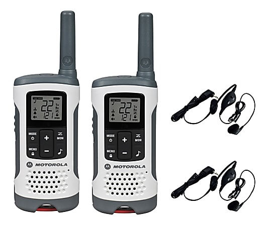 Motorola® TalkAbout® T280 Radios Bundle, White/Red