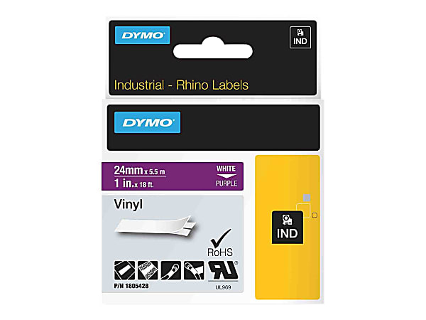 DYMO® White on Purple Color Coded Label, 3052067