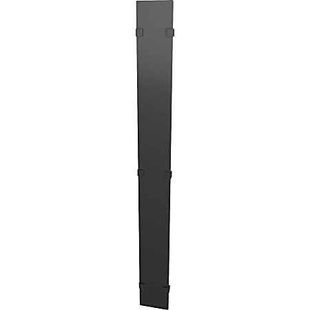 Vertiv Hinged Covers 800mm Wide 48U Vertical Cable Manager - Metal - Black - 48U Rack Height - 2 Pack - 31.5" Width