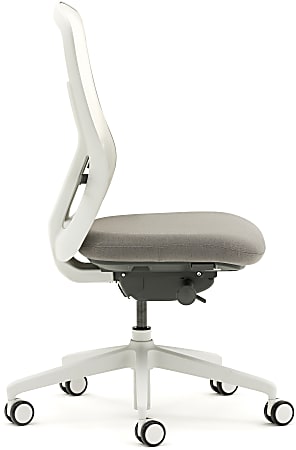 Allermuir Ousby Armless Ergonomic Fabric Mid Back Task Chair Light